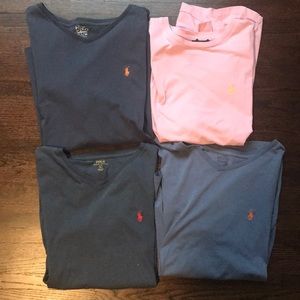 SOLD Polo Ralph Lauren T-shirt lot 4 shirts XL L